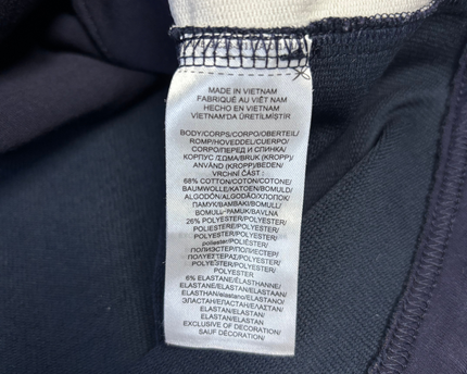 Ralph Lauren Navy Blue/Cream Colorblock Zip-Up Jacket