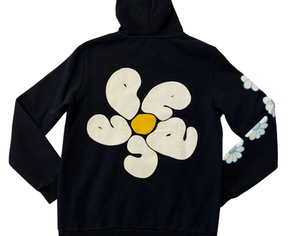Bershka Black Growth & Happiness Graphic Hoodie