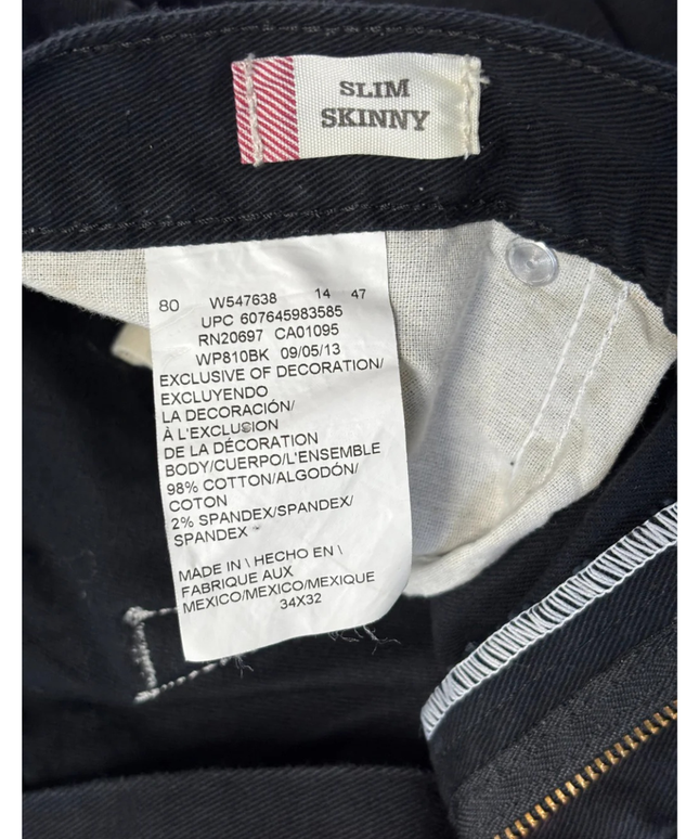 Dickies Black Slim Skinny Men's Jeans