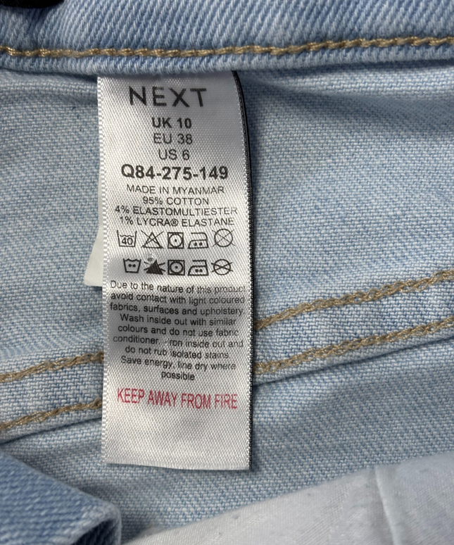 Next Light Blue Denim Cut-Off Shorts