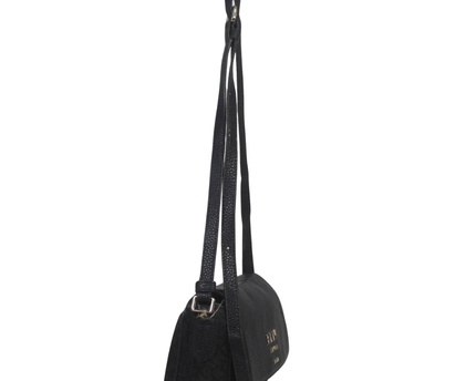 DKNY Black Pebbled Leather Crossbody Bag