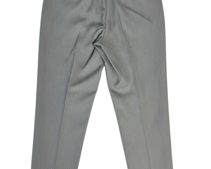 ZARA BASIC Grey Pleated High-Waisted Trousers