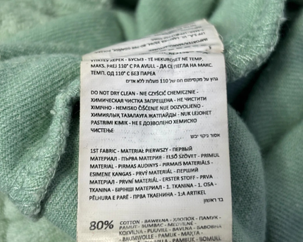 Reserved Green Terry Towelling Jogger Pants
