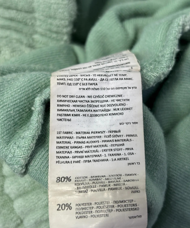 Reserved Green Terry Towelling Jogger Pants
