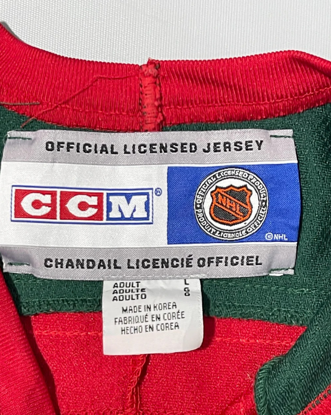 CCM White Minnesota Wild Vintage NHL Hockey Jersey