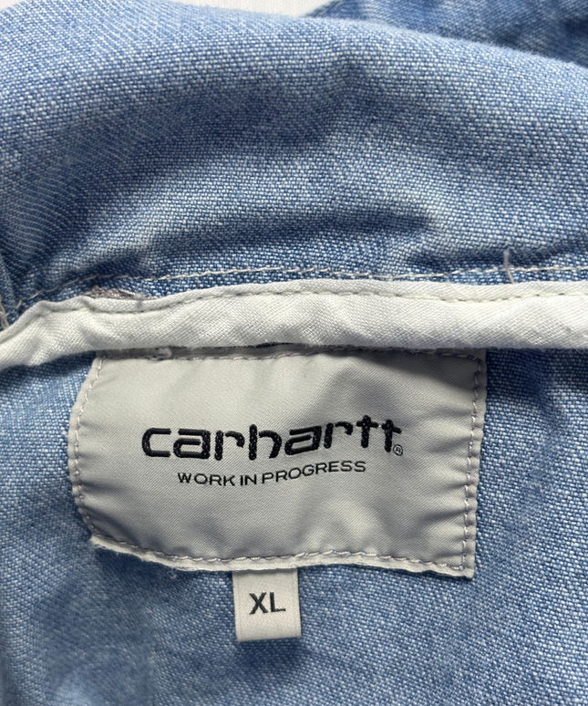 Carhartt WIP Blue Denim Hooded Active Jacket