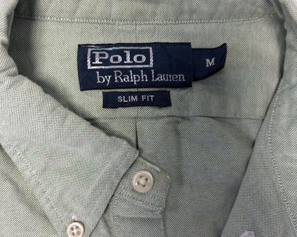 Polo by Ralph Lauren Green Slim Fit Oxford Button-Down Shirt