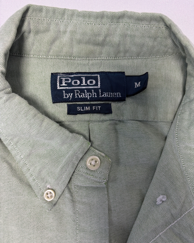 Polo by Ralph Lauren Green Slim Fit Oxford Button-Down Shirt