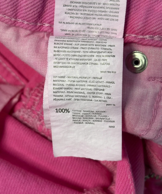 Cropp Vibrant Pink Distressed Denim Shorts W/Tags