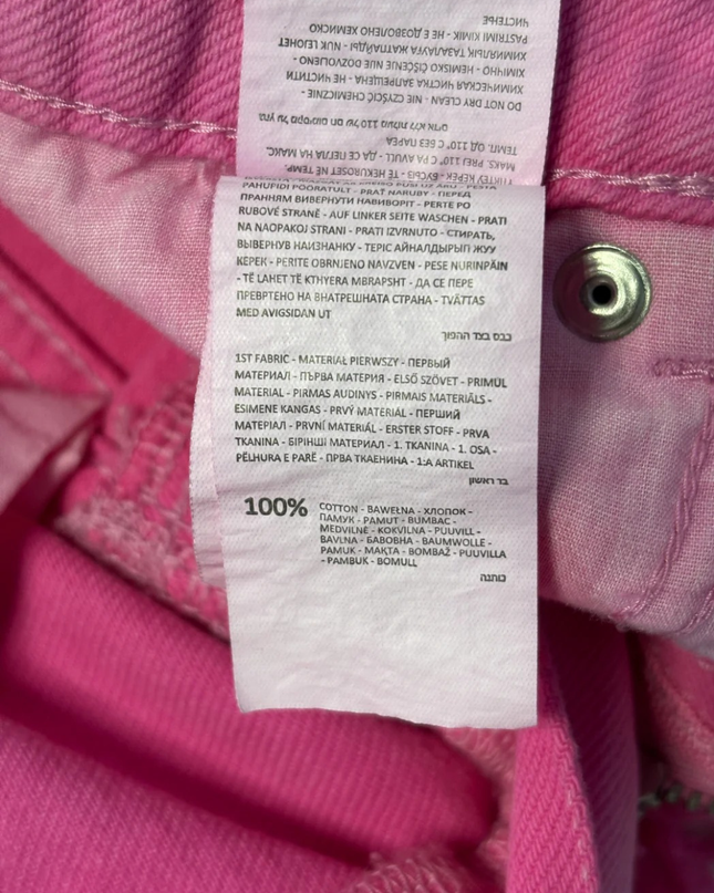 Cropp Vibrant Pink Distressed Denim Shorts W/Tags