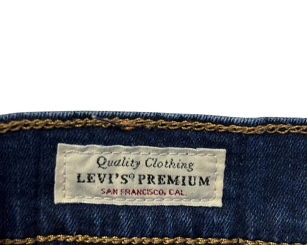 Levi's Premium 724 High Rise Straight Blue Jeans