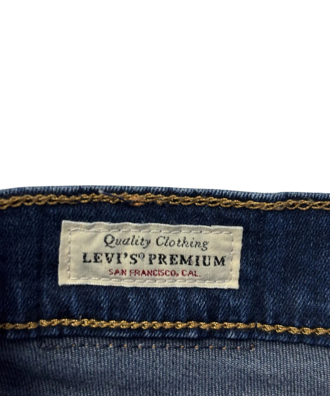 Levi's Premium 724 High Rise Straight Blue Jeans