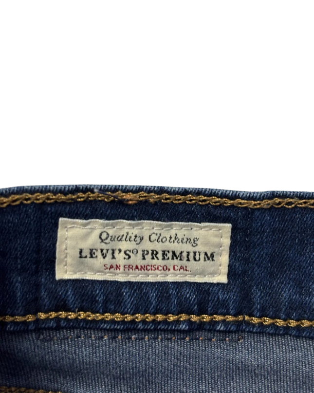 Levi's Premium 724 High Rise Straight Blue Jeans