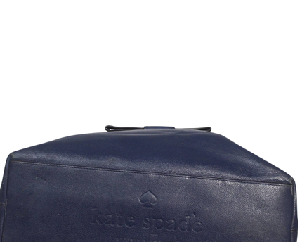 Kate Spade Navy Blue Leather Bow Shoulder Bag