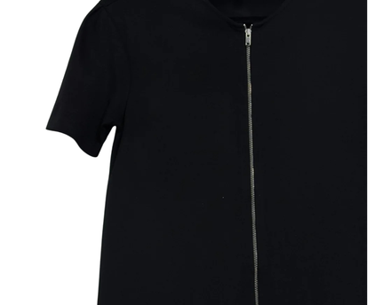 Zara Trafaluc Black Zip-Front Mini Dress