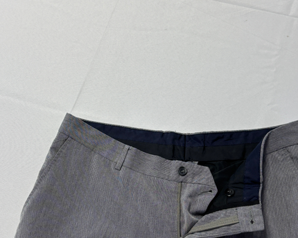 Zara Man Grey Slim Fit Tapered Dress Pants