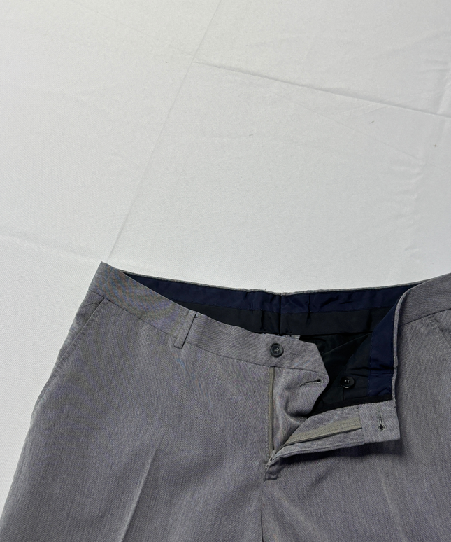 Zara Man Grey Slim Fit Tapered Dress Pants