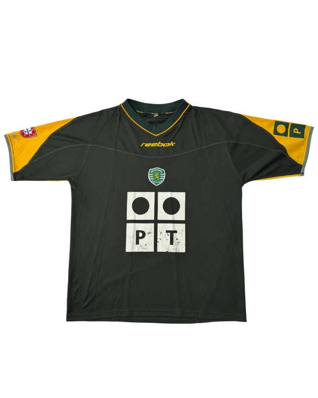 Reebok Sporting CP 2002-03 Dark Green Away Football Jersey