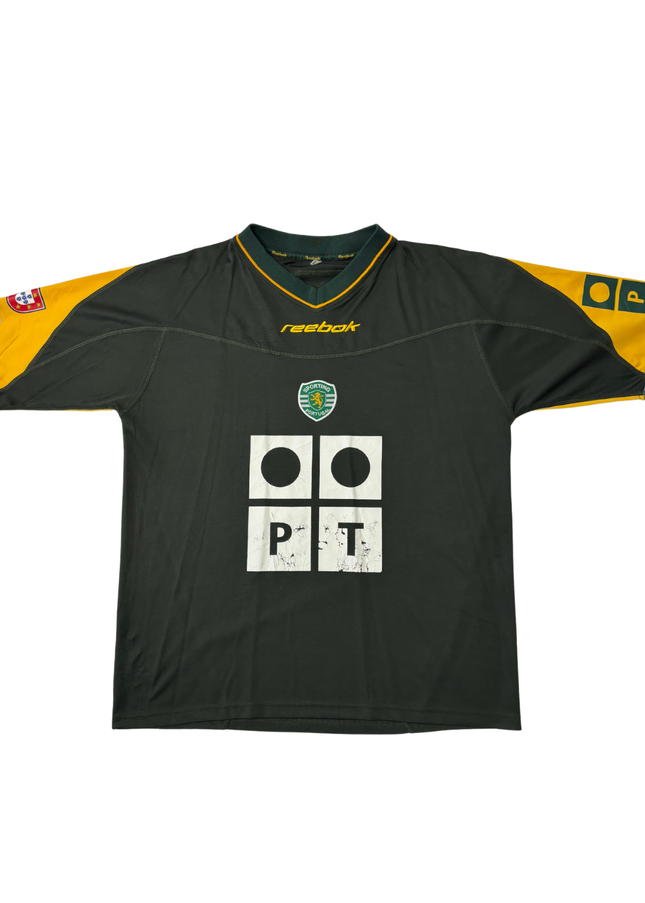 Reebok Sporting CP 2002-03 Dark Green Away Football Jersey