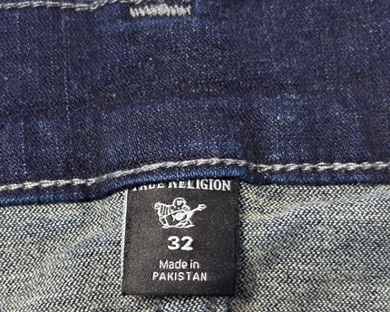 True Religion Dark Blue Straight Leg Jeans