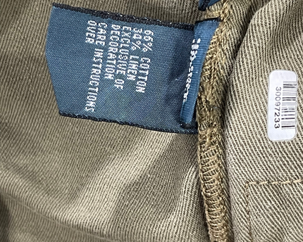 Polo Ralph Lauren Khaki Cotton Linen Blend Jeans