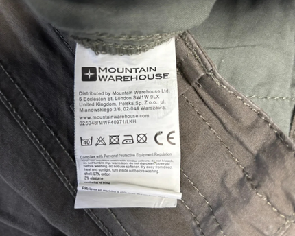 Mountain Warehouse Olive Utility Casual Shorts