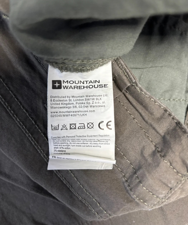 Mountain Warehouse Olive Utility Casual Shorts