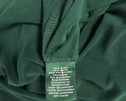 Lauren Ralph Lauren Green One-Shoulder Ruched Maxi Gown