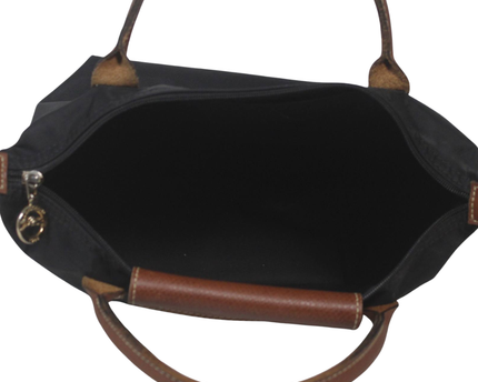 Longchamp Black Le Pliage Nylon Top Handle Bag