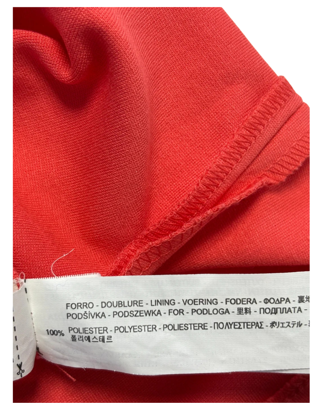 Zara Basic Red Wrap Front Sleeveless Bodycon Dress