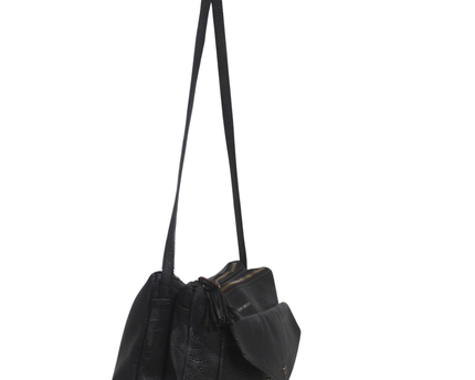 Ted Baker Black Pebbled Leather Crossbody Bag