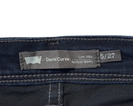 Levi's Dark Blue Demi Curve Bootcut Skinny Jeans
