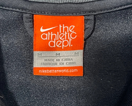 Nike Black/White Full-Zip Athletic Track Jacket