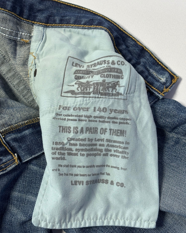 Levi's Classic Blue Straight Leg Denim Jeans