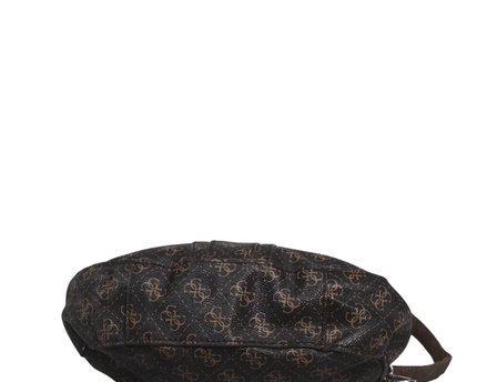 Guess Brown Signature Logo Crossbody Bag