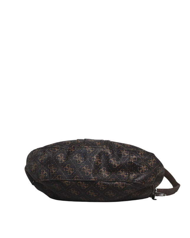Guess Brown Signature Logo Crossbody Bag
