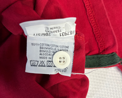 Polo Ralph Lauren Red Long-Sleeve Crested Custom Fit Polo Shirt