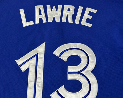 Majestic Blue Toronto Blue Jays Brett Lawrie #13 Baseball Jersey Size 52