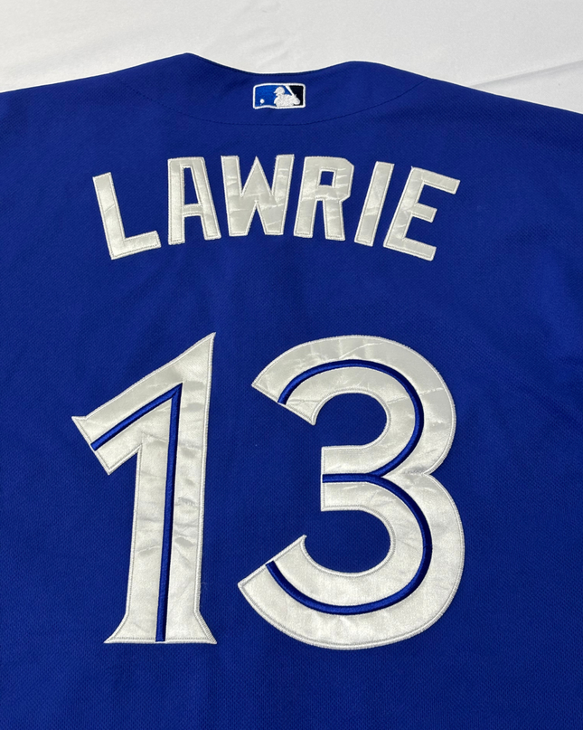 Majestic Blue Toronto Blue Jays Brett Lawrie #13 Baseball Jersey Size 52