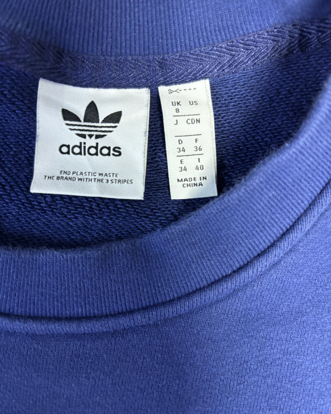 Adidas Navy Blue Trefoil Outline Sweatshirt