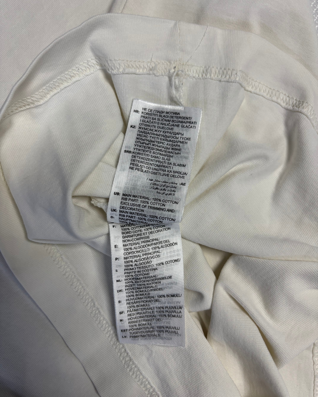 Adidas Cream Graphic Logo T-Shirt