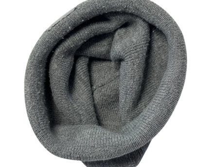 Carhartt Grey Knit Logo Patch Beanie