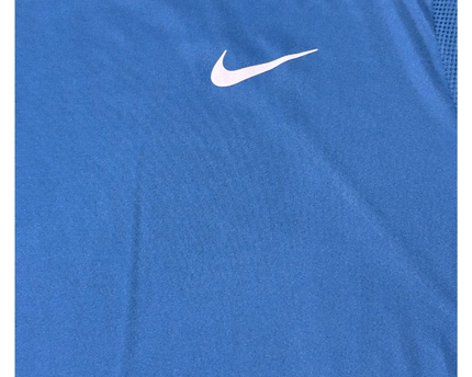 Nike Blue Performance Dri-FIT Mesh Panel Running Sports T-Shirt