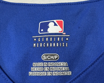 MLB Genuine Merchandise Blue Chicago Cubs Mascot Baseball Jersey