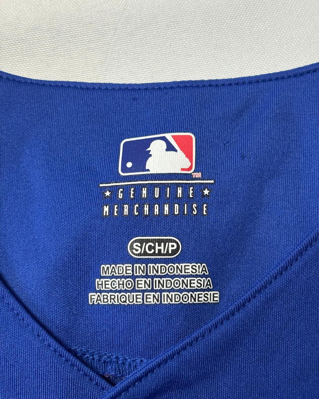 MLB Genuine Merchandise Blue Chicago Cubs Mascot Baseball Jersey