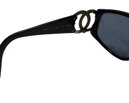 Chanel Black CC Logo Square Sunglasses