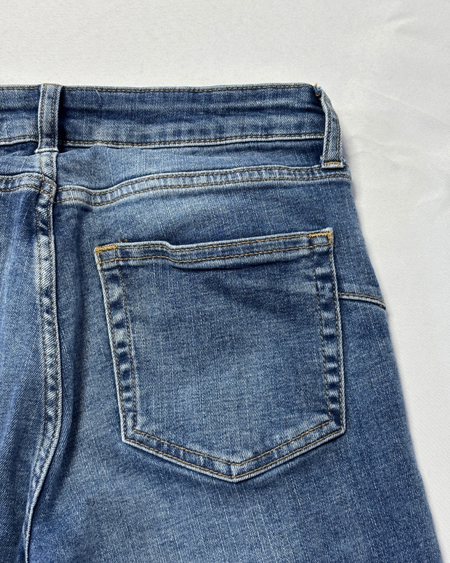 Zara Blue Mid-Rise Skinny Jeans