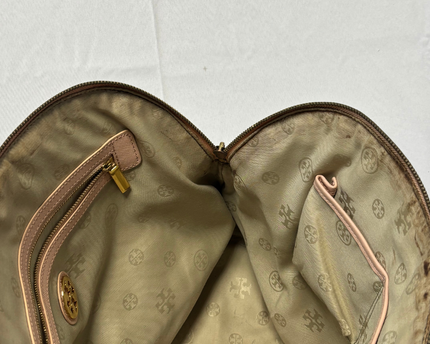 Tory Burch Pink Robinson Dome Satchel Bag
