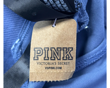 PINK Blue Square Neck Active Cutout Sports Bra