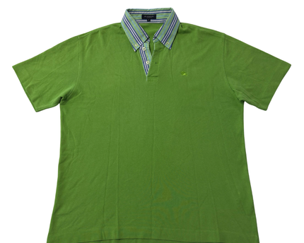 Burberry Green Short Sleeve Polo Shirt